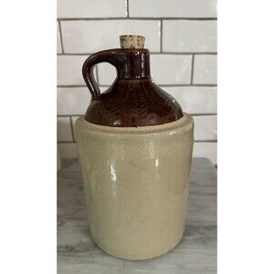 Vintage Whisky Barware Monmouth Western Fern Jug - Unmarked Circa 1950 - 1960